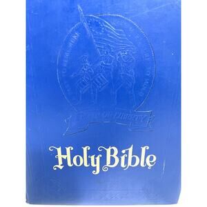 VINTAGE King James Freedom Edition Holy Bible 1975 Illustrated Spirit Of Liberty